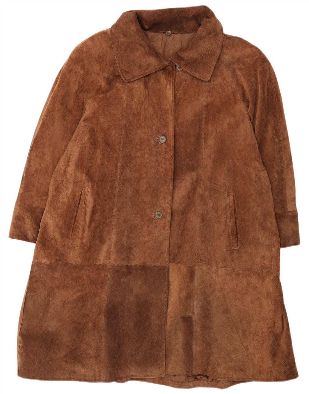 Conbipel Damen Wildledermantel UK 18 XL Braunes Leder