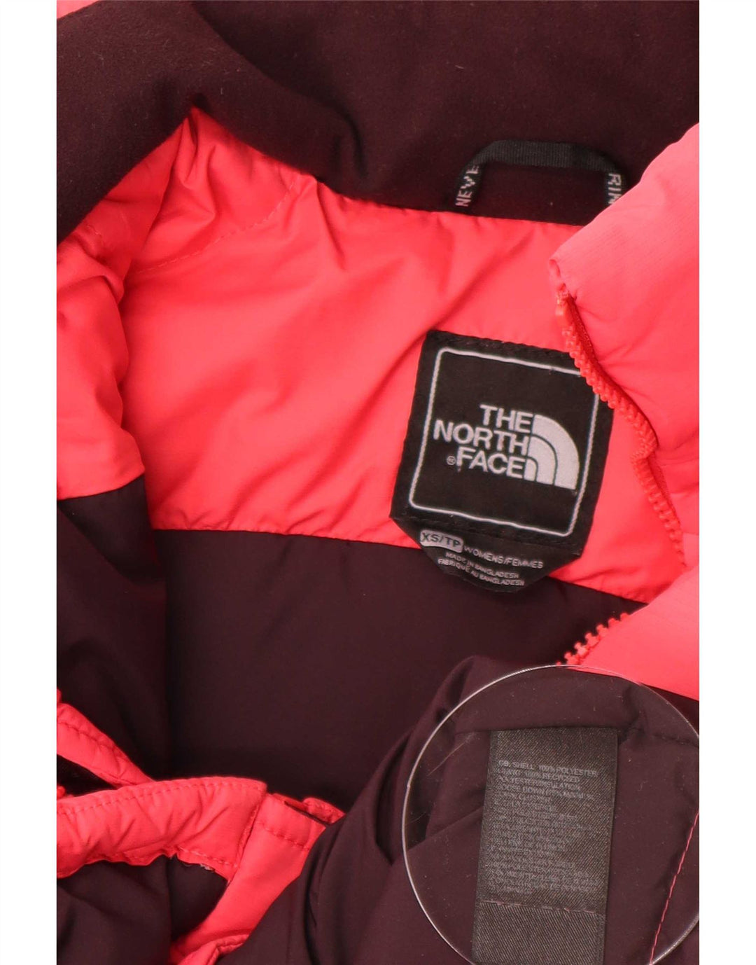 The North Face Damen Übergroße wattierte Weste UK 6 XS Rosa Polyester