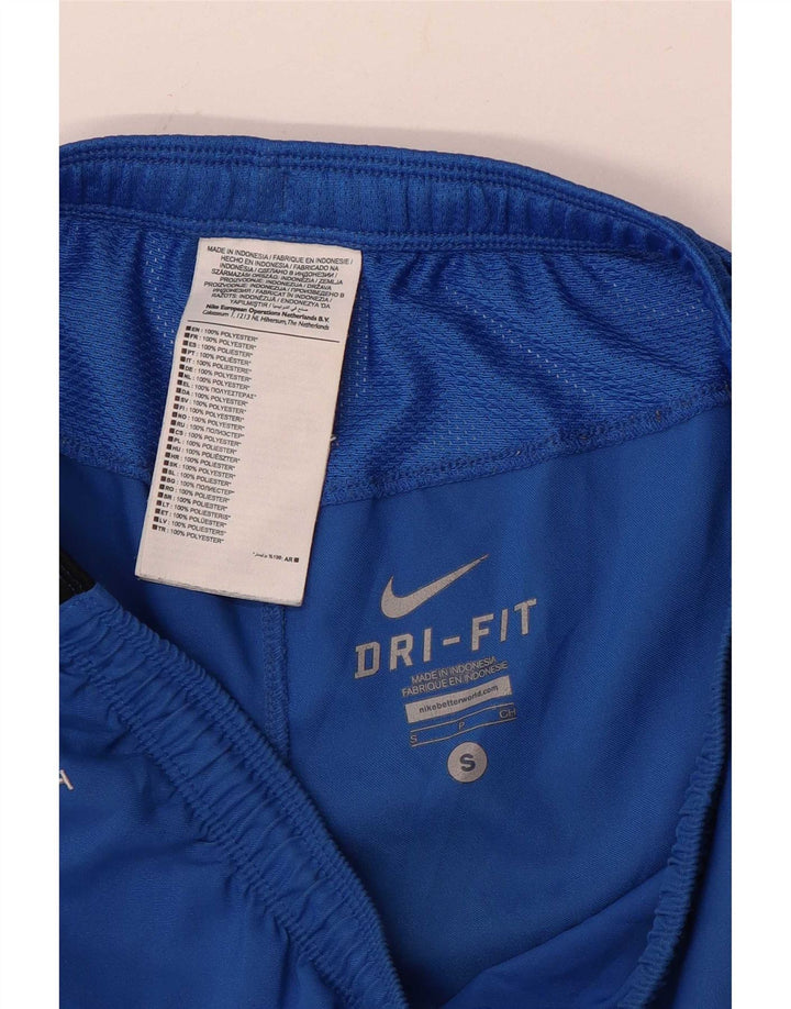 Nike Herren-Dri-Fit-Sportshorts, klein, blaues Farbblock-Polyester