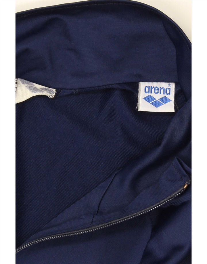 Arena Herren-Trainingsanzugoberteil mit Grafik, 2XL, Marineblau, Farbblock