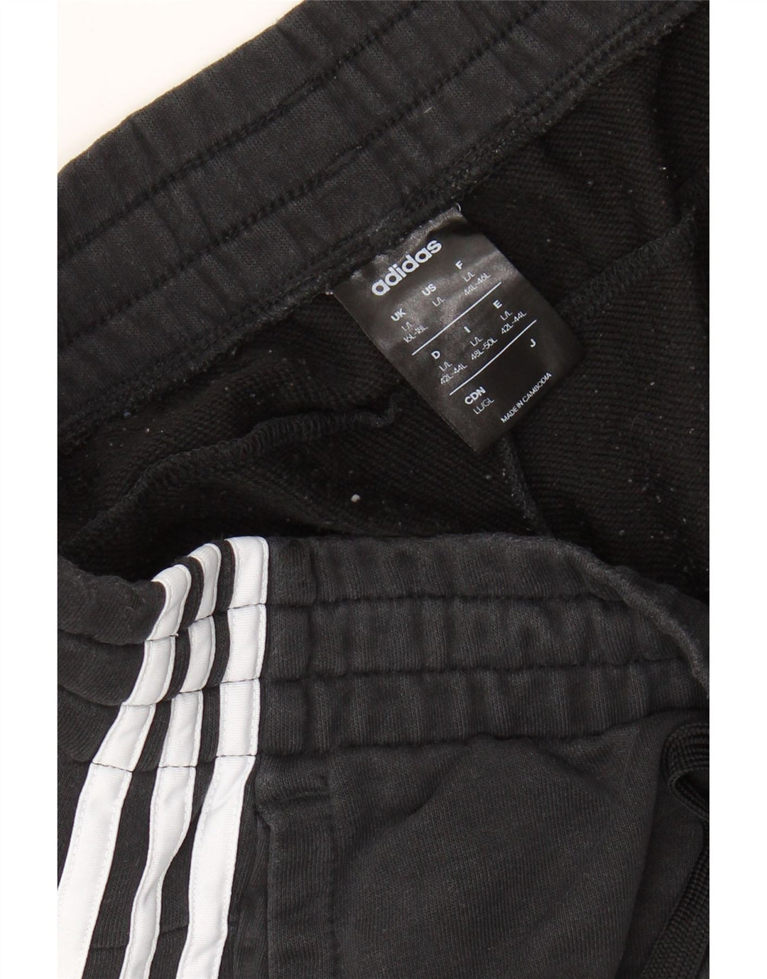 ADIDAS Damen Trainingshose Jogger UK 16/18 Large Schwarz