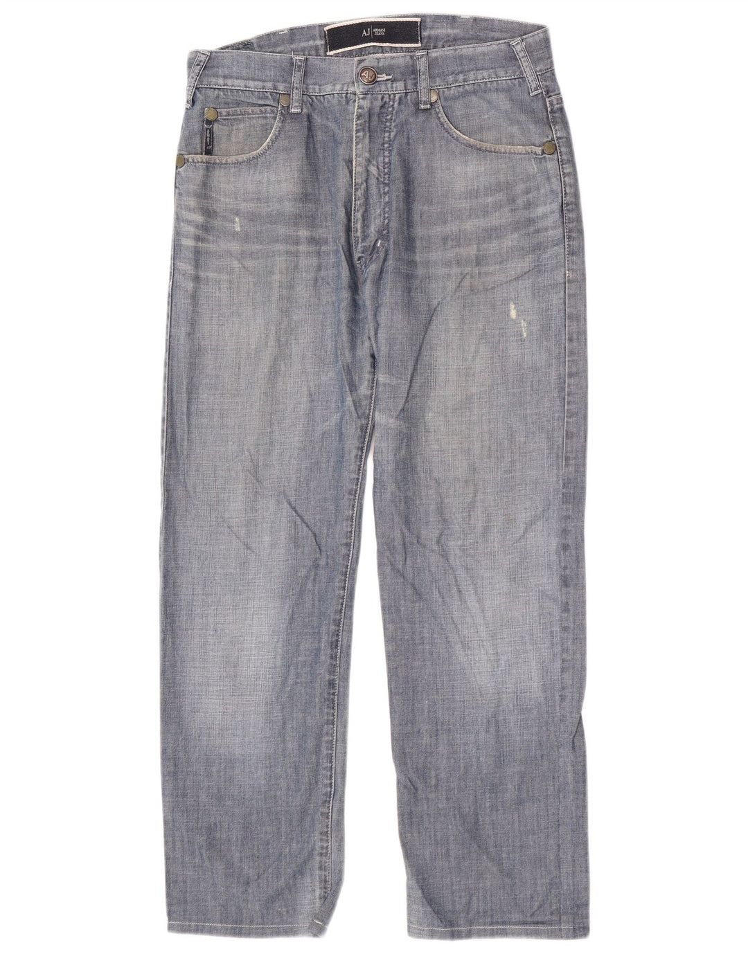 Armani Herren Straight Jeans W31 L28 Blau