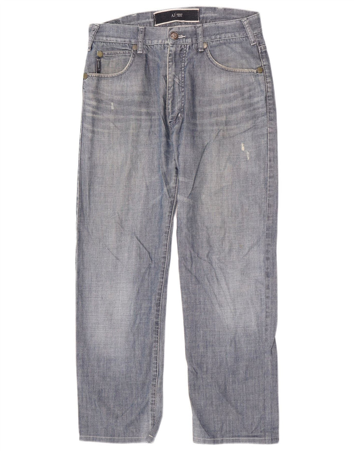 Armani Herren Straight Jeans W31 L28 Blau