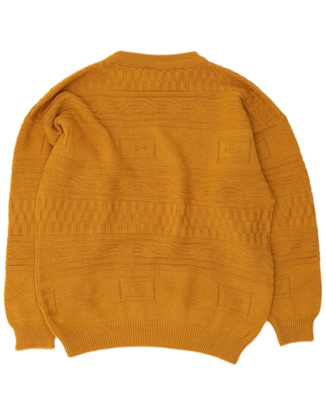 Vintage Herren Rollkragenpullover Pullover IT 48/50 Mittelgelb