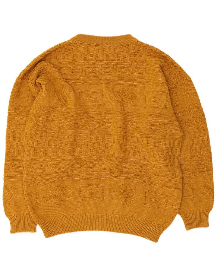 Vintage Herren Rollkragenpullover Pullover IT 48/50 Mittelgelb