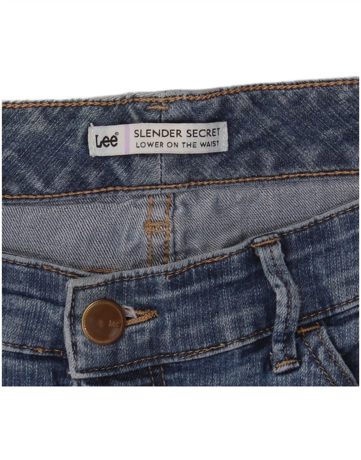 LEE Womens Slender Secret Low Waist Denim Shorts W30 Medium  Blue