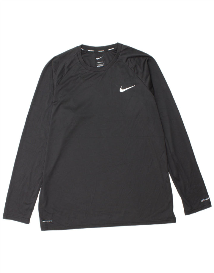 NIKE Herren Dri Fit Top Langarm Large Schwarz