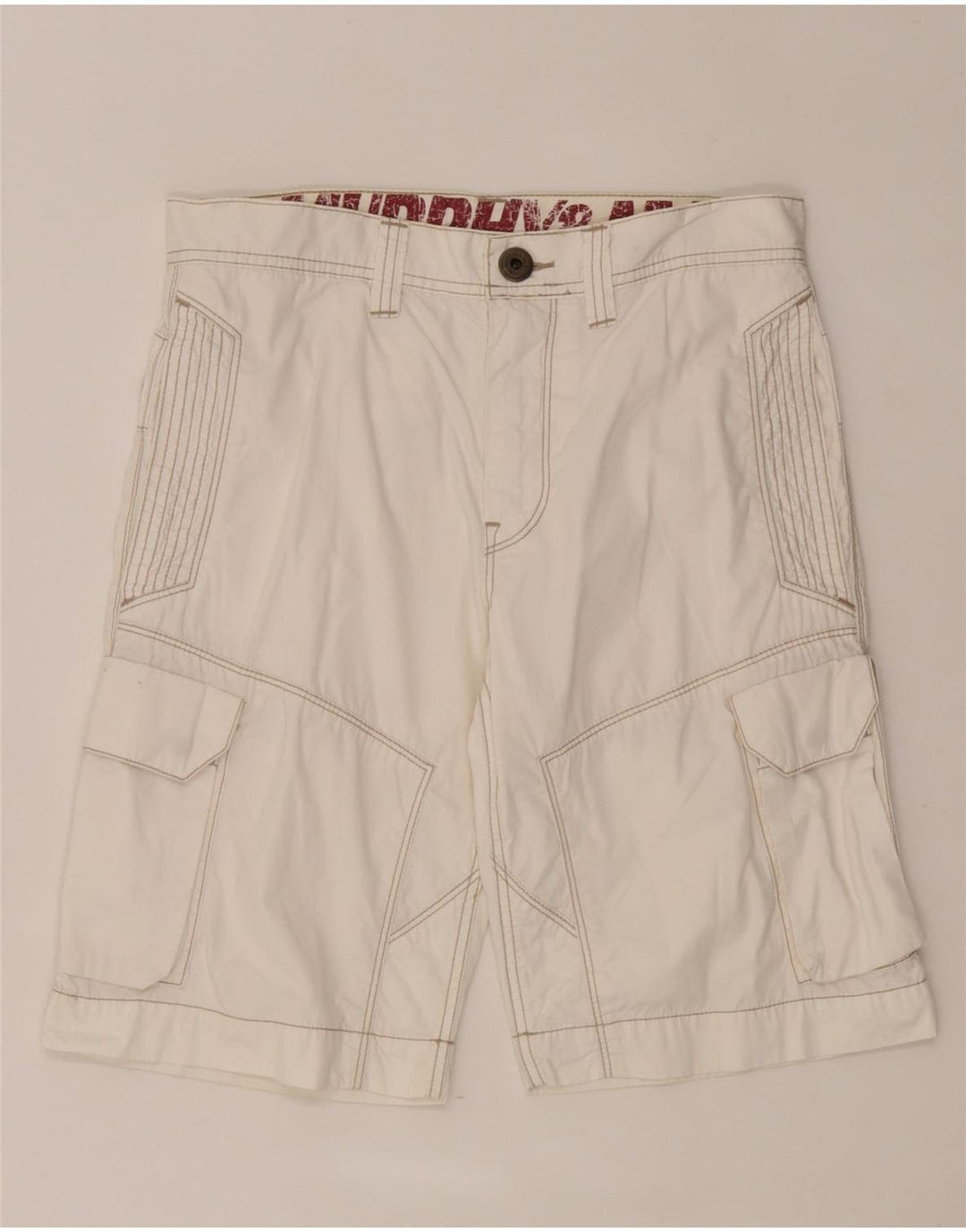 Murphy & Nye Herren Cargoshorts W30 Mittelweiß