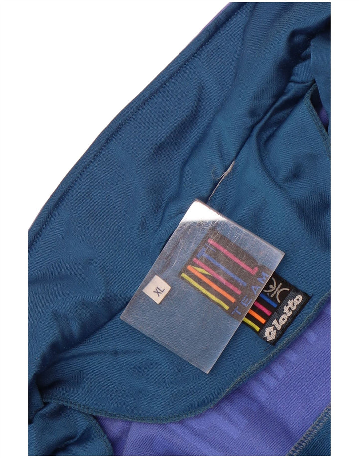Lotto Herren-Trainingsanzugoberteil mit Grafik, XL, Blau, Farbblock