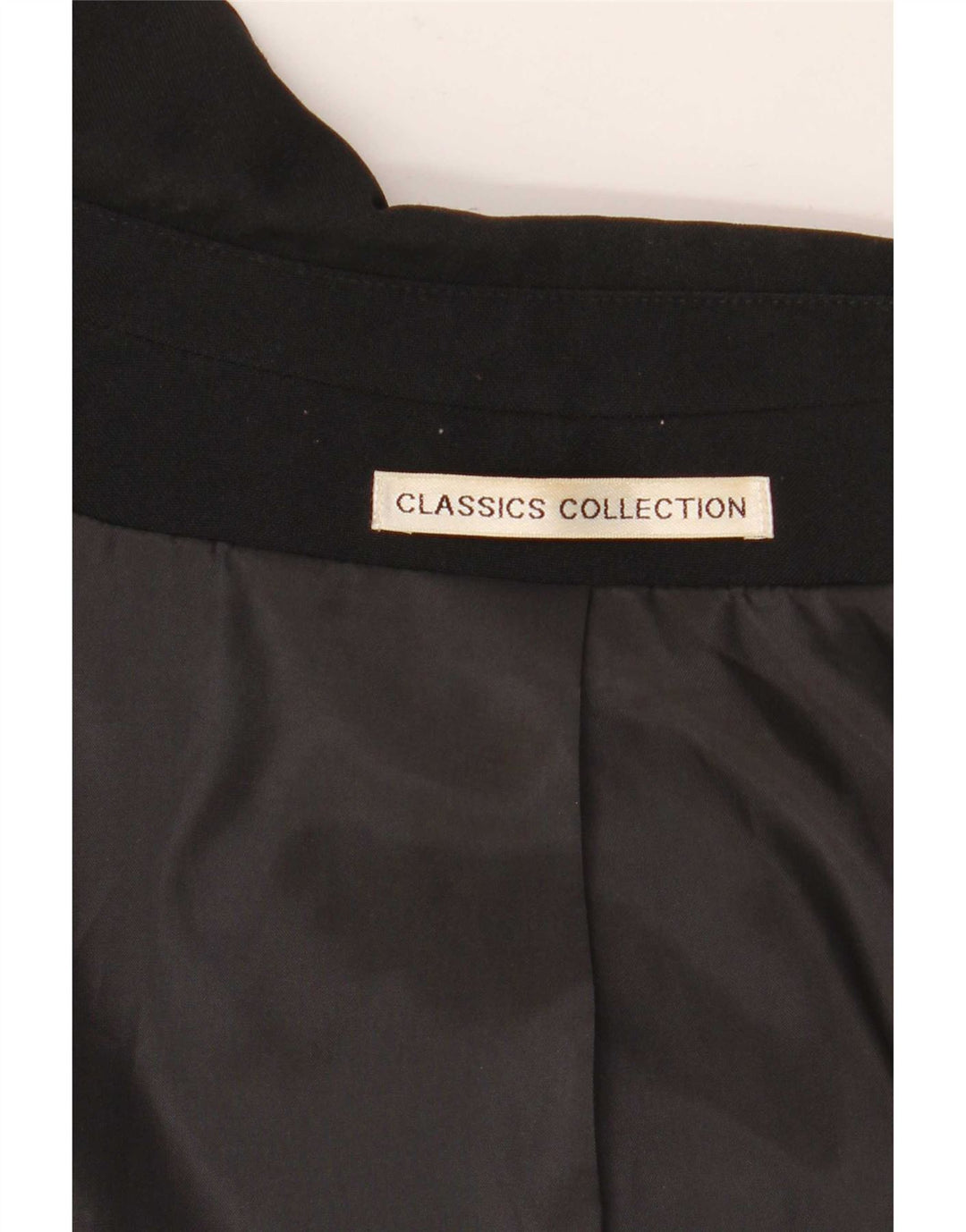 Vintage Damen Blazer mit durchgehendem Reißverschluss, Gr. 16, Groß, Schwarz