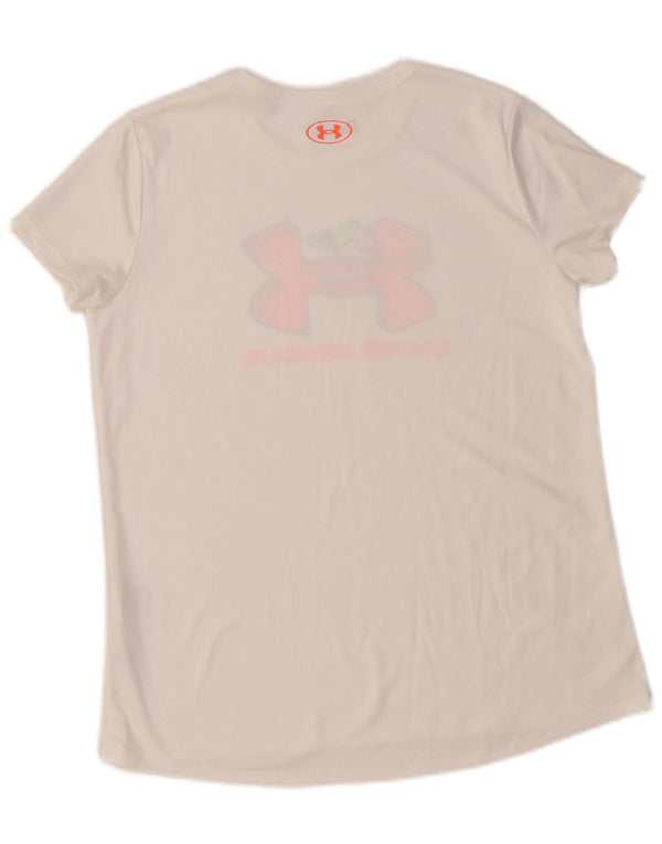 Under Armour Mädchen-T-Shirt mit Grafik, 13–14 Jahre, XL, weißes Polyester