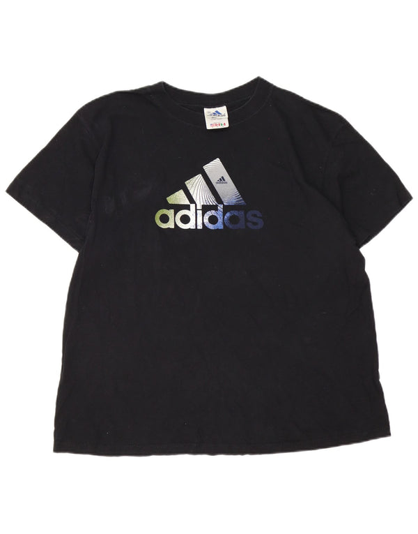 Adidas Herren Grafik T-Shirt Top Medium Schwarz Baumwolle Sport