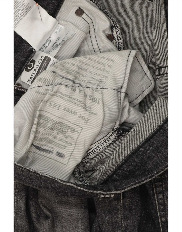 Levi's Herren Slim Jeans W36 L32 Graue Baumwolle