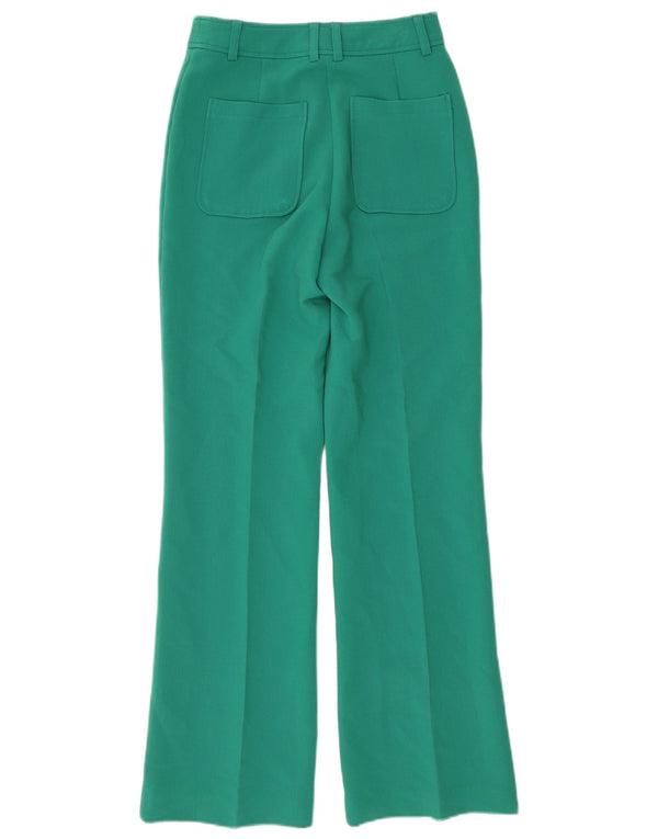 Vintage Damen Bootcut Freizeithose EU 34 XS W26 L31 Grün