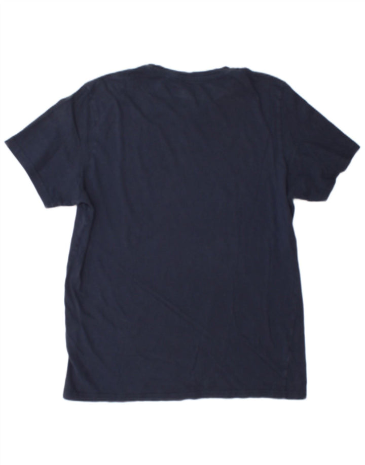 Jack & Jones Herren-T-Shirt mit Grafik, mittlere Marineblau-Baumwolle
