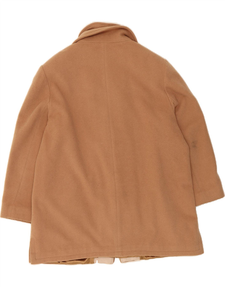 BRIAN TUCKER Womens Overcoat UK 20 2XL Brown Wool Vintage Brian Tucker and Second-Hand Brian Tucker from Messina Hembry 