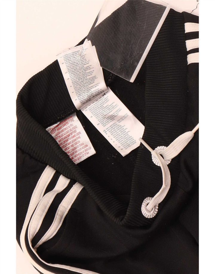 Adidas Jungen-Trainingshose, Jogginghose, 7–8 Jahre, schwarzes Polyester