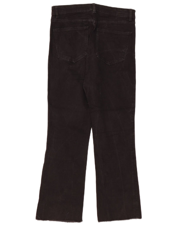 Zara Damen Bootcut-Jeans mit hoher Taille, EU 40, Mittel W30 L26, Schwarz