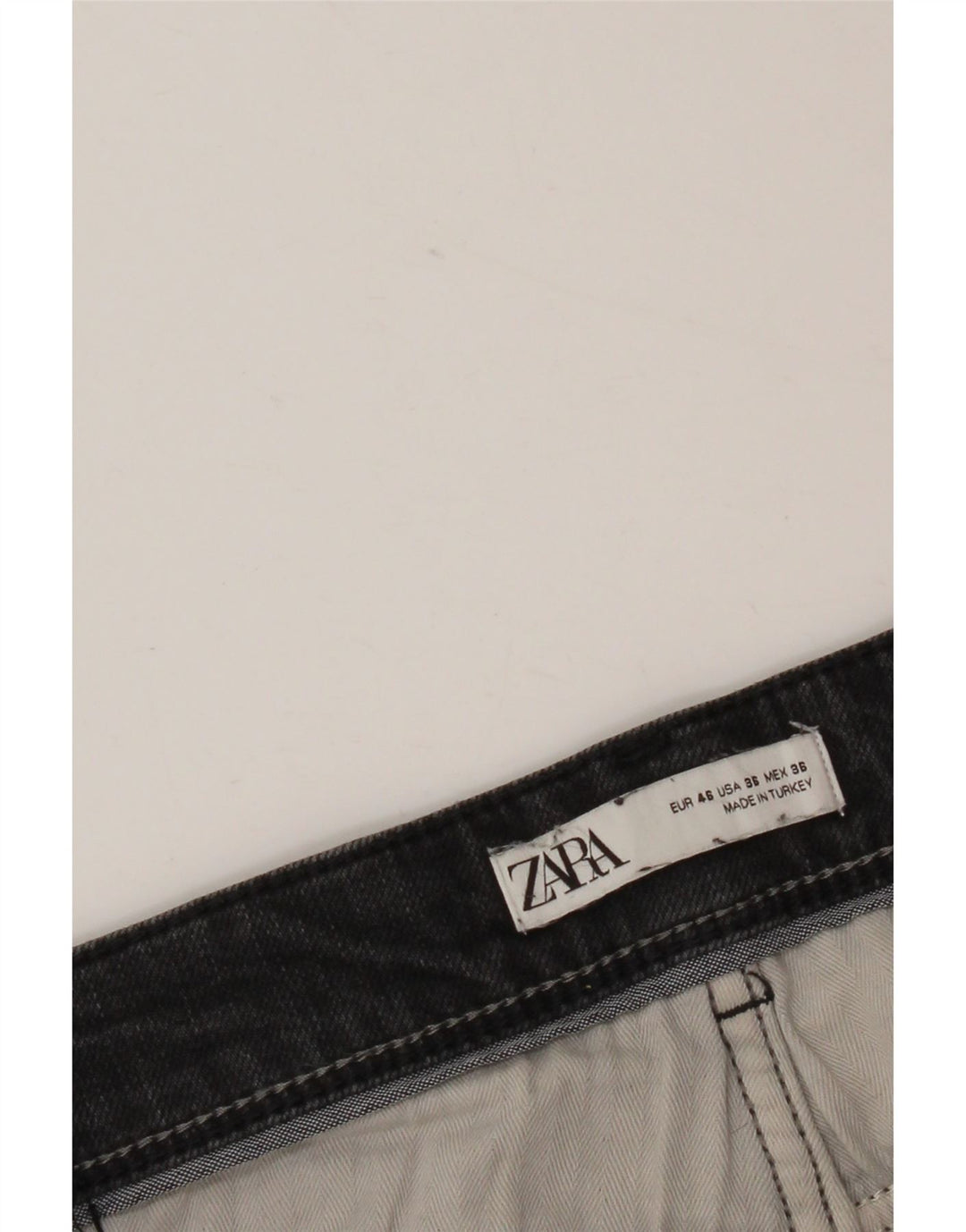Zara Herren Slim Jeans EU 46 XL W36 L30 Schwarz