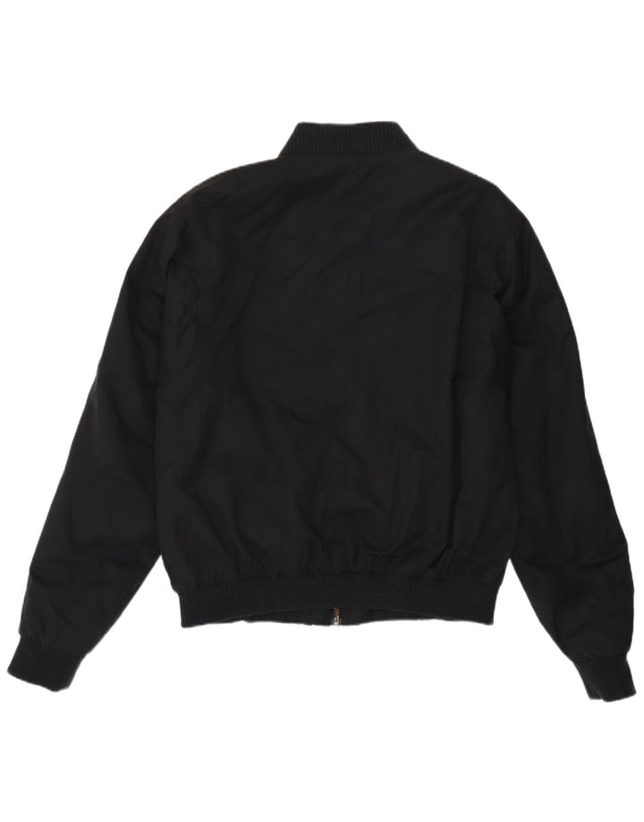 Jack Wills Herren Bomberjacke UK 40 Große schwarze Baumwolle
