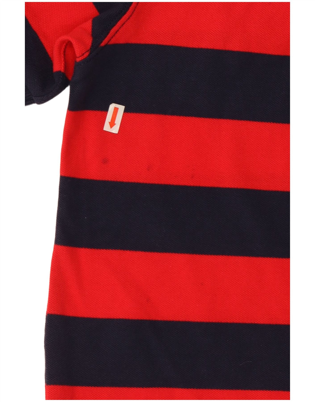 Joules Herren-Poloshirt mit klassischer Passform, mittelrot, gestreift, Baumwolle