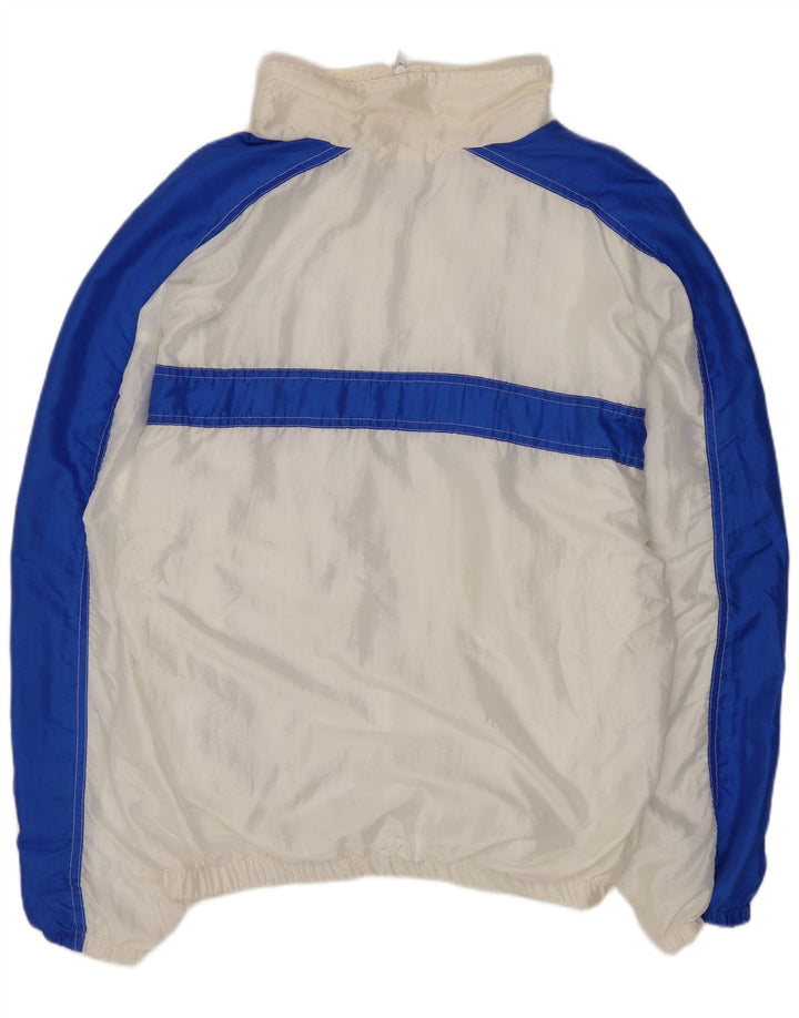 A.G. Spalding & Bros Herren-Trainingsanzugoberteil, Jacke, XL, weißes Colourblock-Nylon