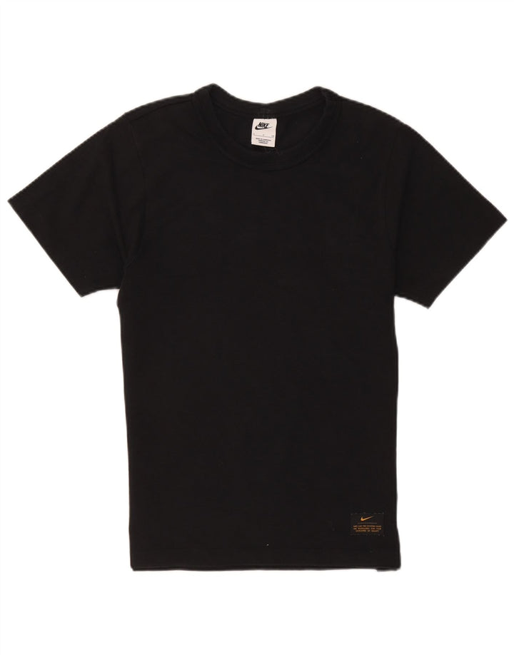 Nike Herren T-Shirt Top Small Schwarz Baumwolle