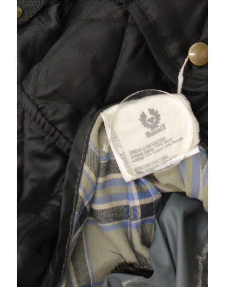 Belstaff Herren-Utility-Jacke UK 38 Mittelschwarzes Nylon