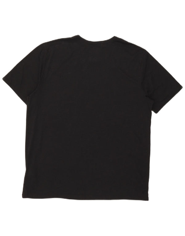 Nike Herren Dri Fit Graphic T-Shirt Top XL Schwarz Polyester