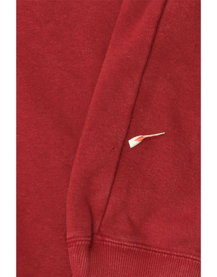 Nike Herren-Sweatshirt-Pullover, groß, Burgunderrot, Baumwolle