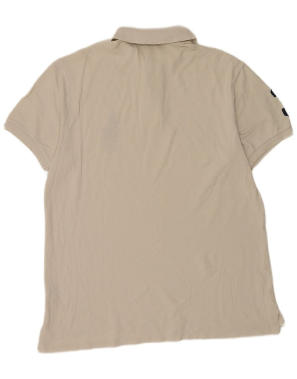 Polo Ralph Lauren Herren Graphic Slim Fit Poloshirt XL Beige Baumwolle