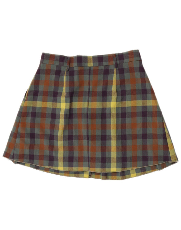 Rinascimento Womens Plissee Minirock Medium W30 Mehrfarbig Gingham