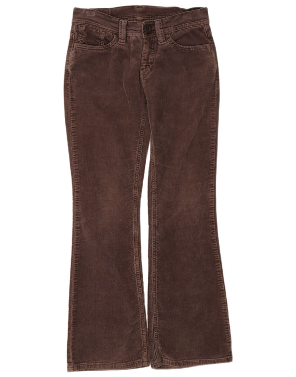 Levi's Damen Flare-Cordhose W28 L30 Braune Baumwolle