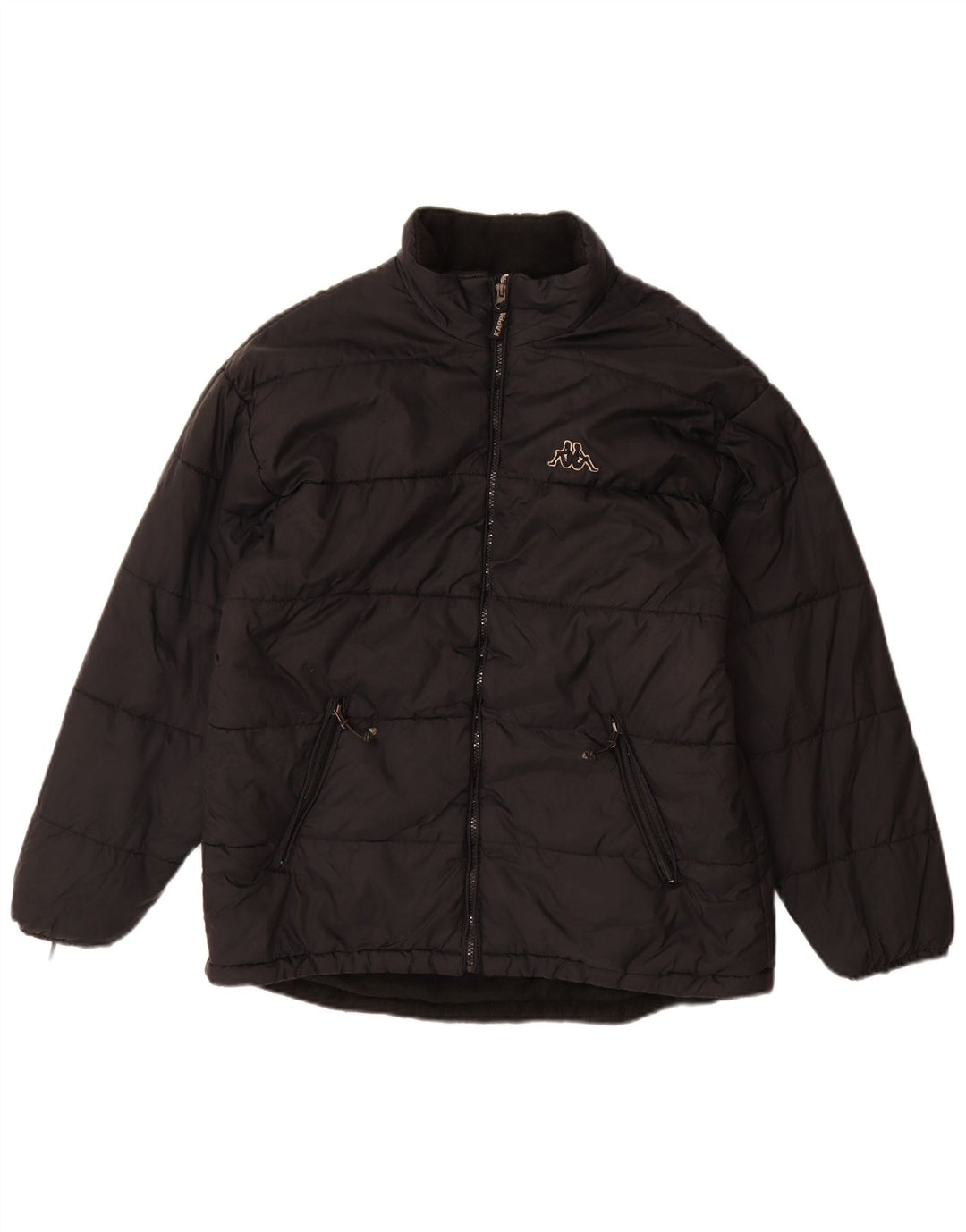 Kappa Herren Wattierte Jacke UK 40 Large Schwarz Polyamid