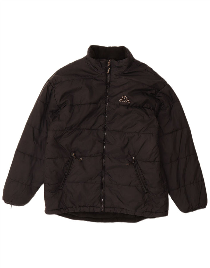 Kappa Herren Wattierte Jacke UK 40 Large Schwarz Polyamid