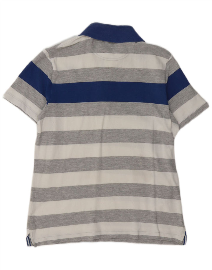 ELLESSE Herren Rugby-Poloshirt Mittelgrau gestreift