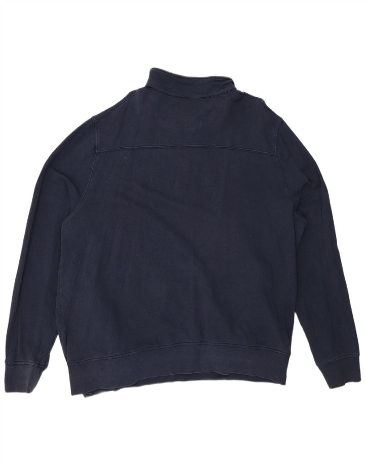 WHITE STUFF Herren-Sweatshirt mit Rollkragen, 2XL, Marineblau, Baumwolle