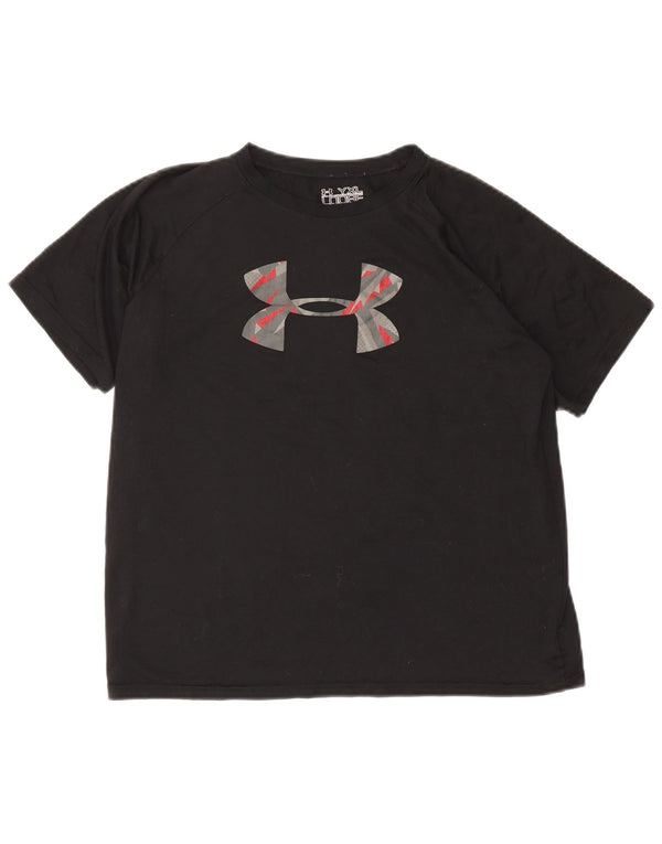 Under Armour Mädchen Heat Gear Graphic T-Shirt Top 13–14 Jahre XL Schwarz
