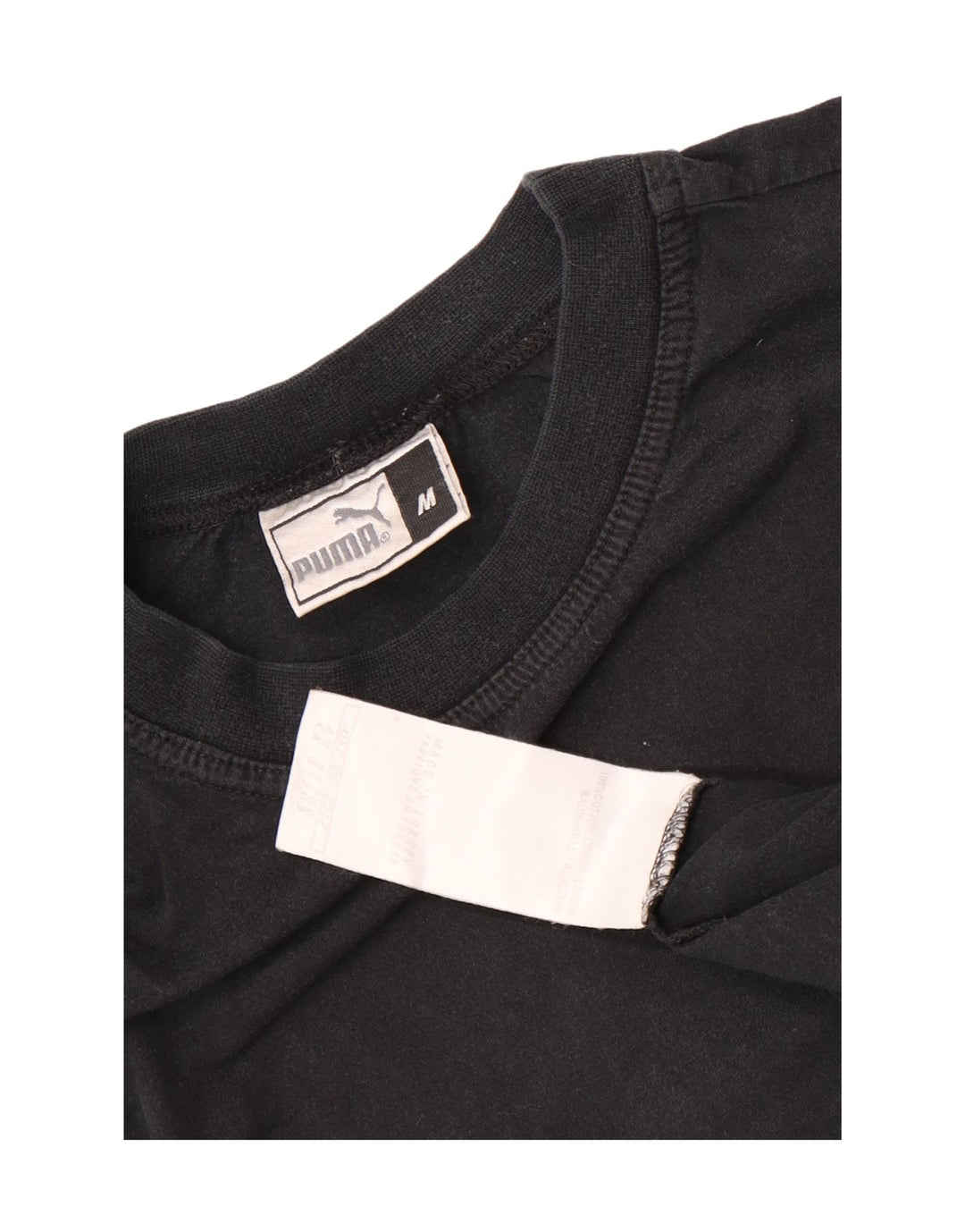 Puma Herren T-Shirt Top Medium Schwarz Baumwolle