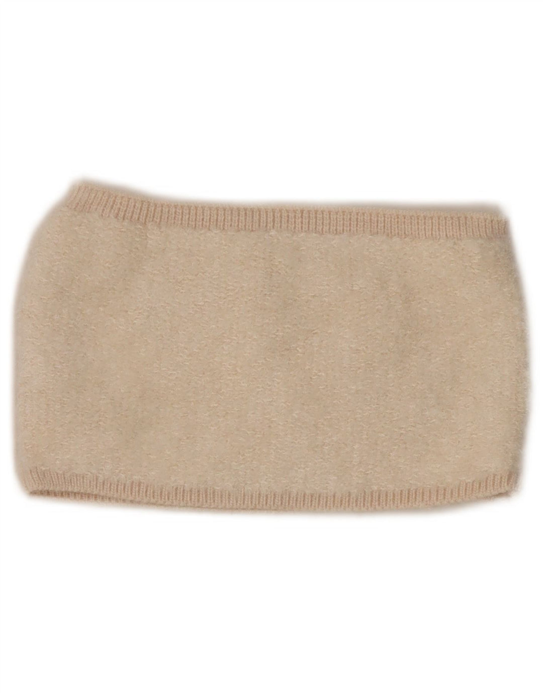 Zara Damen Strick-Crop-Top UK 8 Small Beige Acryl