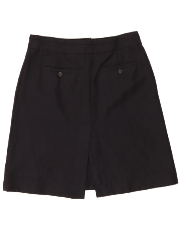 Mauro Grifoni Damen Minirock IT 44 Medium W30 Marineblaue Wolle