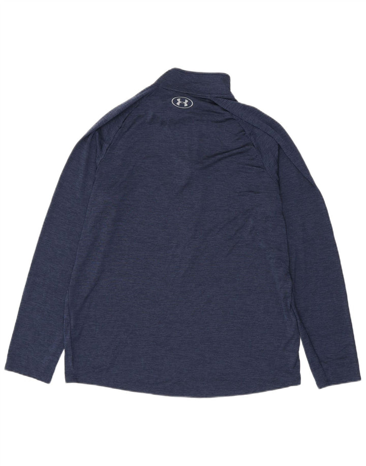 Under Armour Herren Heat Gear Pullover-Trainingsanzug mit Reißverschluss, Größe L, Marineblau
