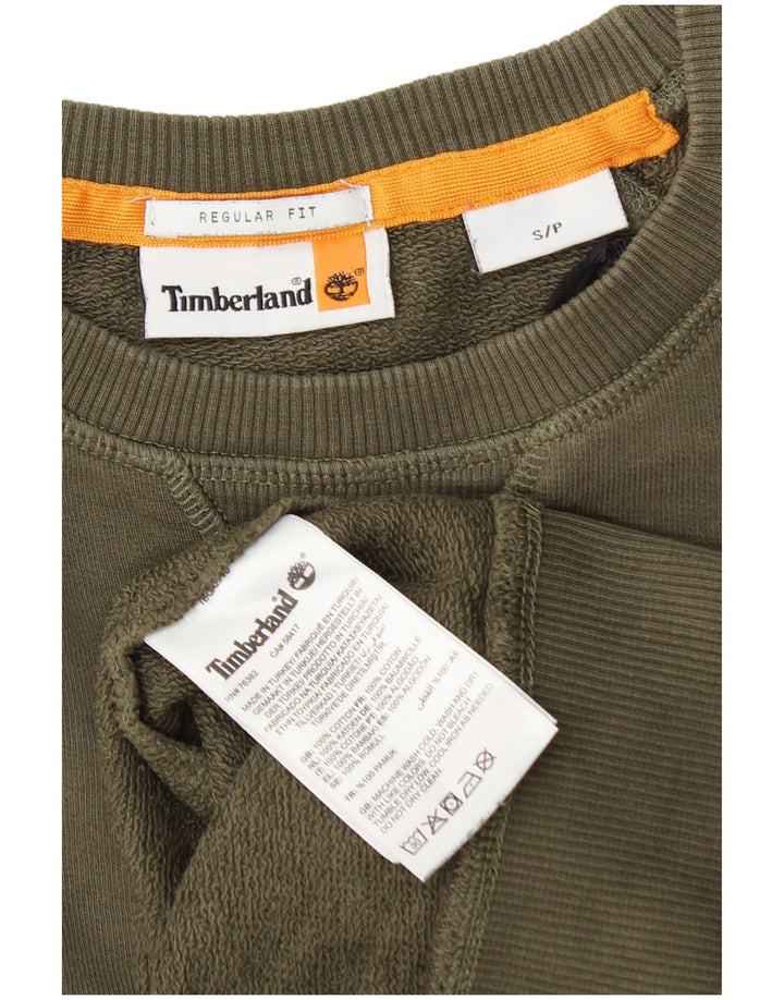 Timberland Herren-Sweatshirt mit normaler Passform, klein, Khaki, Baumwolle