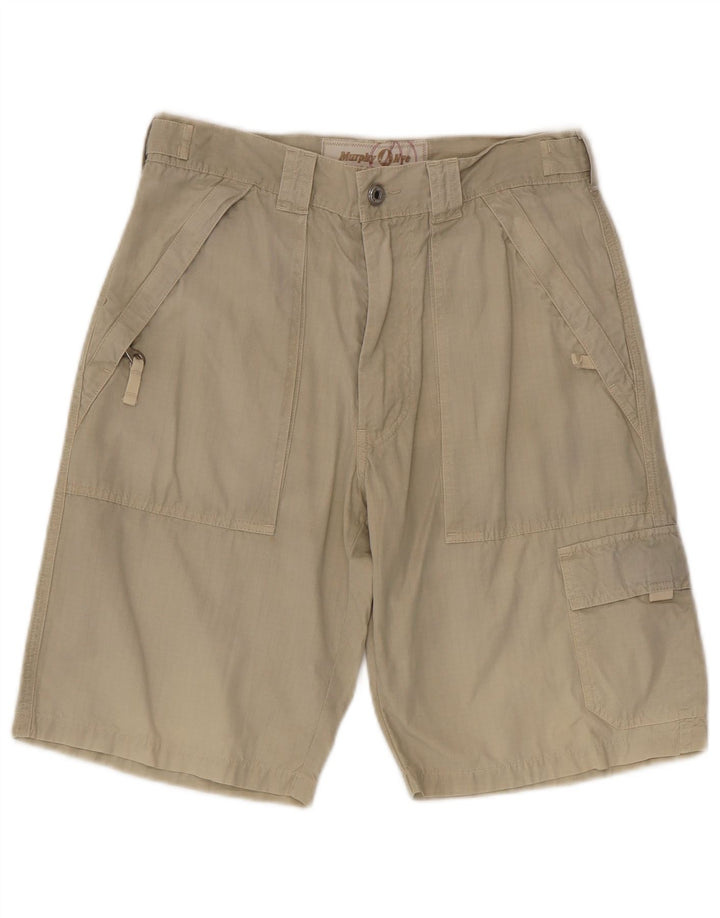 Murphy & Nye Herren Cargoshorts W32 Medium Khaki Baumwolle