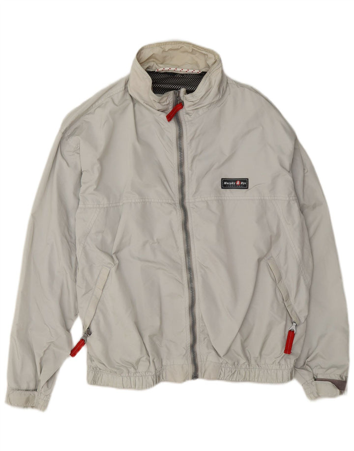 Murphy & Nye Herren Windjacke UK 38 Mittelgraues Polyamid