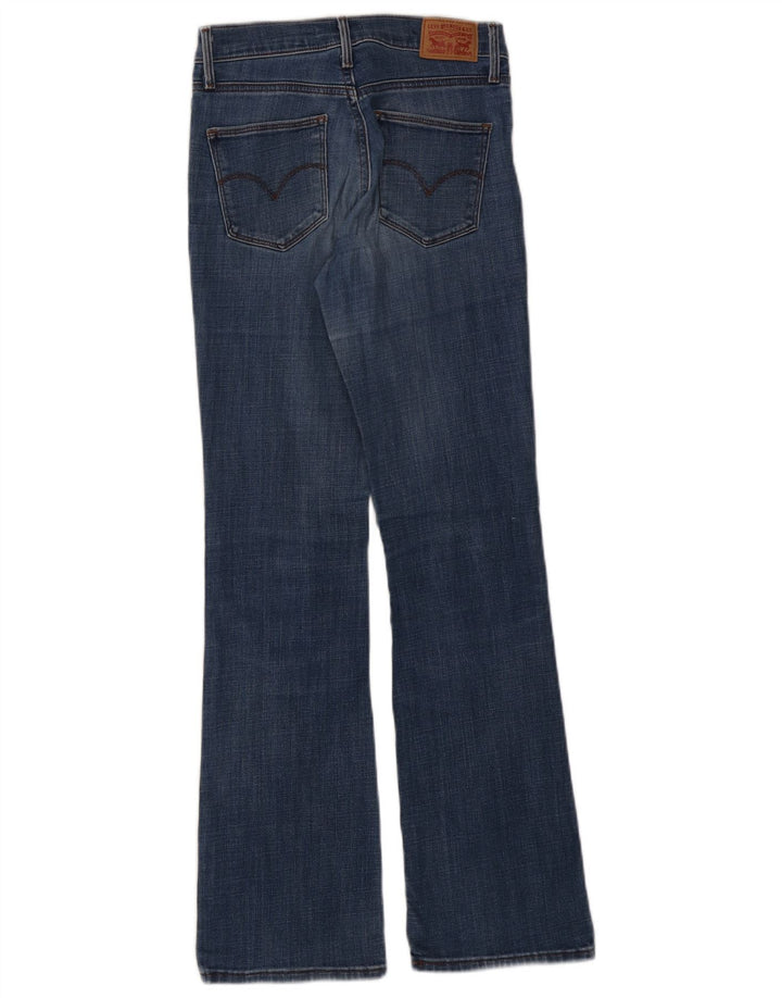 LEVI'S Damen Slim Fit Bootcut-Jeans W26 L32 Blaue Baumwolle