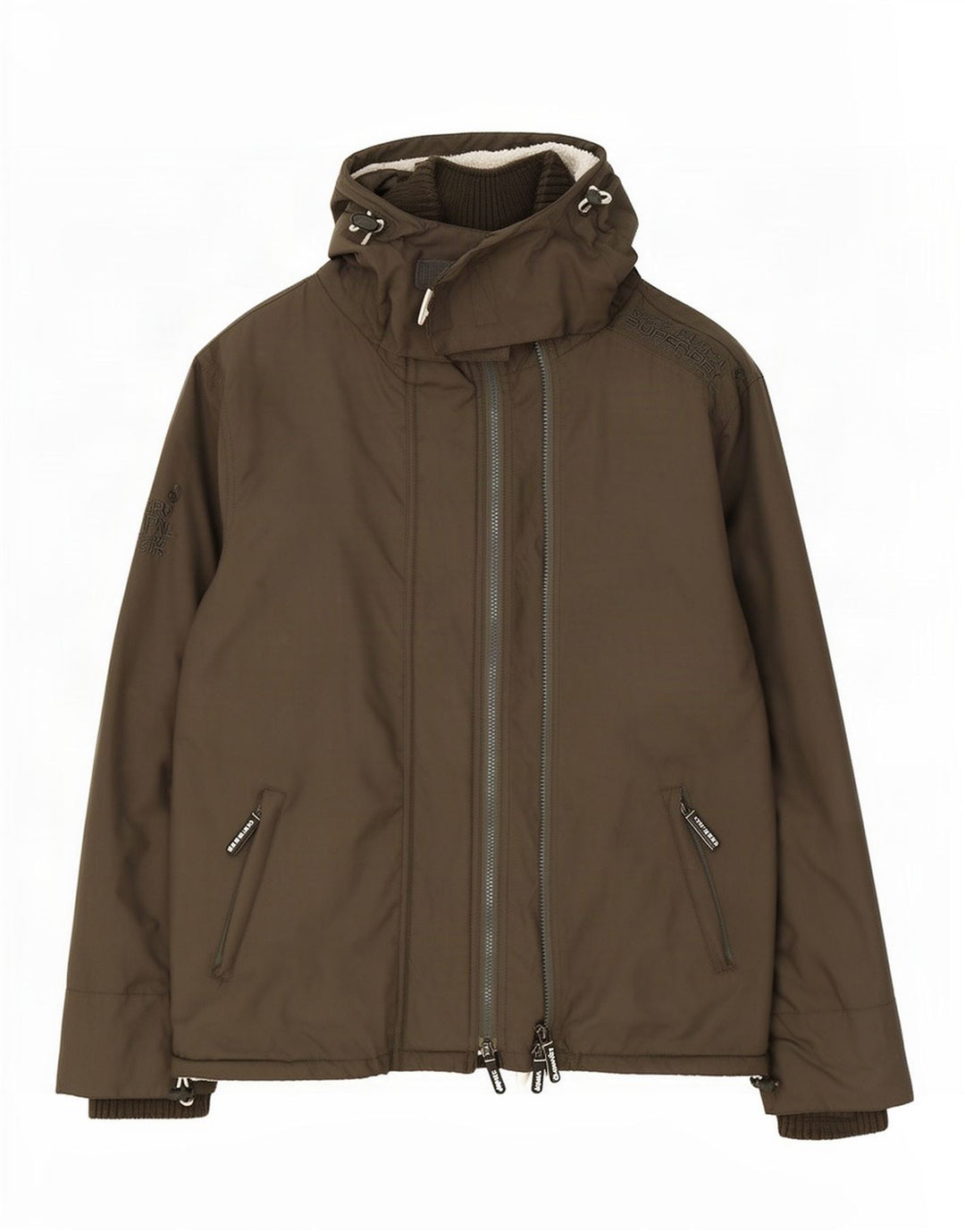 Superdry Herren Windcheater Kapuzen-Windjacke UK 40 Large Khaki