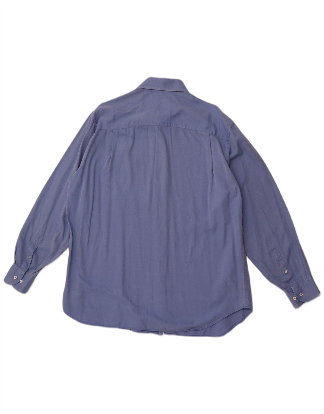 ARMANI COLLEZIONI Herrenhemd Größe 44 17 1/2 XL Blaue Nadelstreifen-Baumwolle