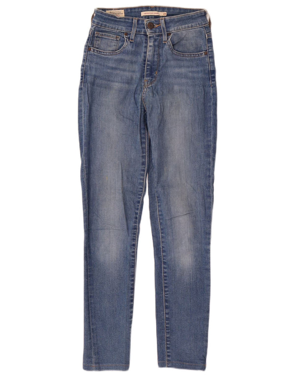 Levi's Damen 721 High Rise Skinny Jeans W24 L27 Blaue Baumwolle