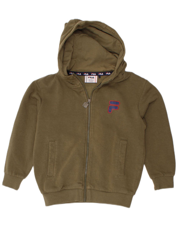 Fila Kapuzenpullover mit Reißverschluss für Jungen, 5–6 Jahre, Khaki